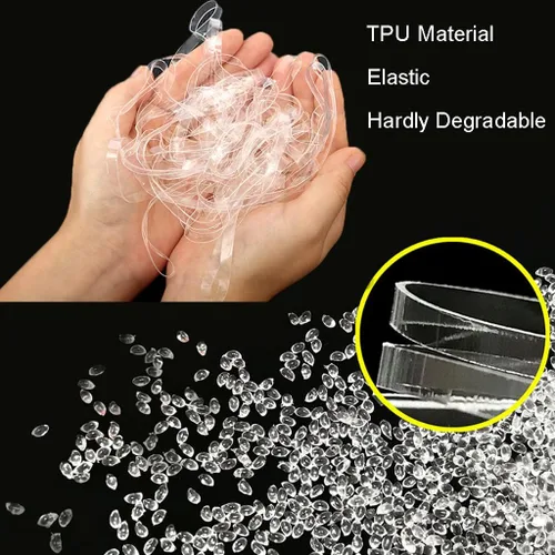 Vista 4 de 20 bandas de goma grandes transparentes de 8 pulgadas que apenas degradan las bandas elásticas de TPU resistentes para envolver y fijar