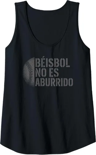 Vista 3 de Beisbol No ES Aburrido Funny Baseball is Not Boring Quote Tank Top