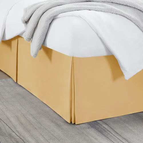 Vista 12 de Nestl Falda de cama individual blanca – Falda de cama de tamaño individual de 14 pulgadas de caída – Faldas de cama de microfibra cepillada – Falda