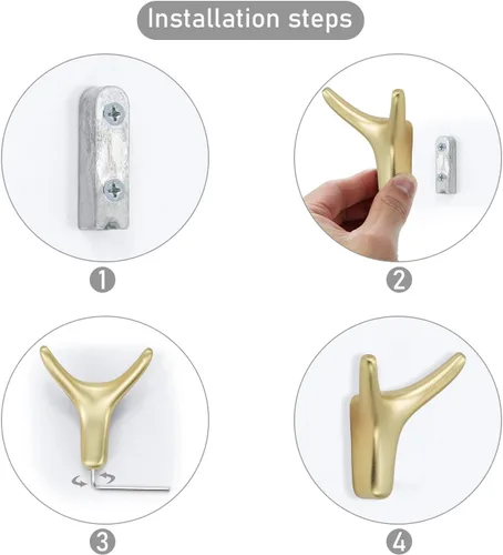 Vista 7 de Ganchos creativos para toallas de cabeza de vaca, ganchos de pared para baño, dormitorio, cocina, hotel, piscina, colgar toallas, ropa, sombreros