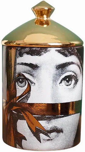Vista 9 de Gran tarro de vela aromática de cielo estrellado con tapa de ojos, tarro de cerámica Makecup, soporte para hisopos de algodón, decoración del hogar