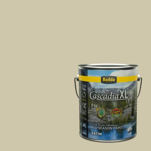 Vista 147 de Rodda Paint CASCADIA XL Pintura e imprimación satinada exterior en uno, cuarto de galón, resistencia industrial