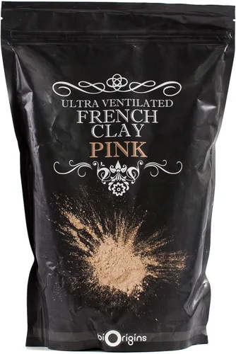 Vista 6 de Mystic Moments Arcilla natural francesa ultra ventilada rosa 2.2 lbs - Vegano puro y natural libre de OMG