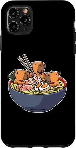 Vista 13 de Capybara Eating Ramen Funda para iPhone 17