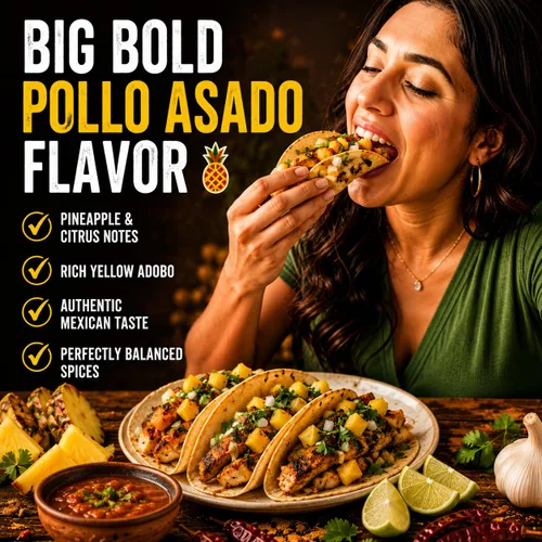 Vista 5 de Pollo Asado Adobo Adobo Marinade Yellow Amarillo Carniceria Meatmarket style delicious - 16oz (paquete de 1)