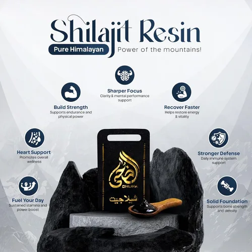 Vista 2 de Resina Shilajit pura del Himalaya de 0.35 oz – Shilajit de grado dorado con más de 85 minerales y ácido fúlvico Shilajit puro probado