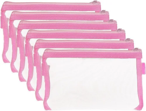 Vista 10 de HYFAN Bolsa de archivos con cremallera, transpirable, de malla transparente, para documentos, almacenamiento para suministros de oficina