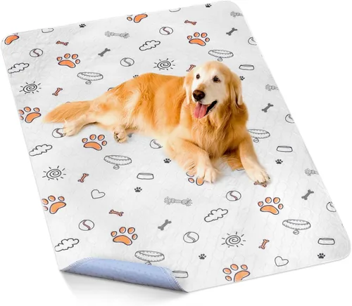 Vista 18 de Almohadillas lavables para orina para perros, 2 paquetes pequeños de 18"x24", almohadillas reutilizables súper absorbentes para cachorros