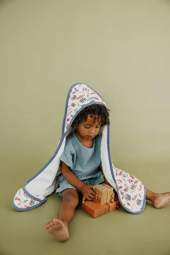 Vista 5 de Copper Pearl Toallas de baño con capucha, toallas de baño de tela de rizo de primera calidad con capucha, bolsillos y diseños geniales, ideales