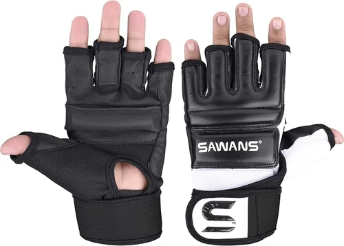 Vista 5 de SAWANS Punch Bag Boxing Gloves Karate Mitts MMA Body Combat Taekwondo Training Martial Art Fighting Grappling Muay Thai