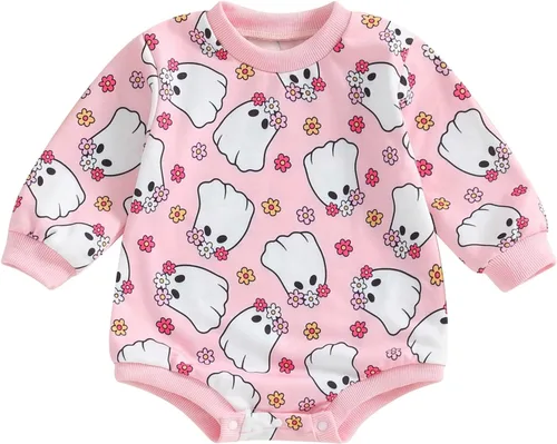 Vista 18 de Sudadera de cuello redondo para bebé niña y niño, mameluco con mangas largas, suéter extragrande, conjuntito de ropa con capucha