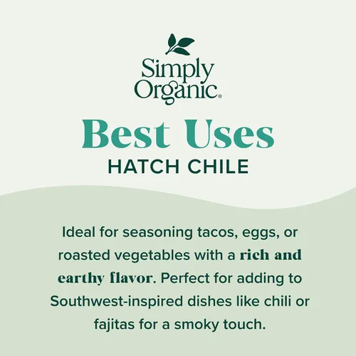 Vista 3 de Simply Organic Hatch Chile - Sales de acabado, 2.61 onzas