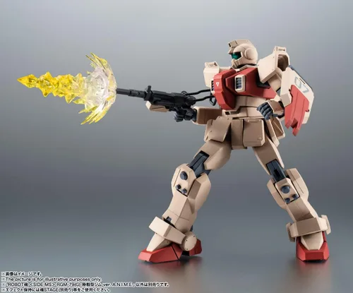 Vista 5 de TAMASHII NATIONS - Traje móvil Gundam The 08th MS Team - RGM-79(G) GM Ground Type Versión A.N.I.M.E., Figura Coleccionable de Robot Spirits Gundam