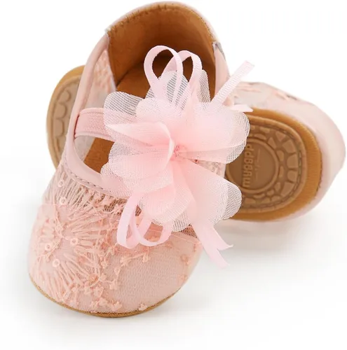 Vista 29 de Zapatos de vestir florales Mary Jane para bebé niña 01 Blanco