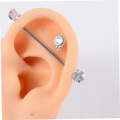 Vista 9 de Abaodam 4 pcs ear model ear piercing jewelry tuile molds silicone molde de para resina manikin Ear Studs Display Props fake ear maniquine Simulation