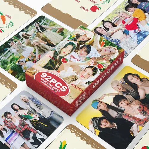 Vista 6 de KPOPBP (G) I-DLE - Juego de 55 tarjetas fotográficas KPOP Album I Feel Lomo para fanáticos de NEVERLAND para niños y niñas