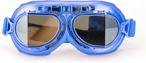 Vista 49 de CRG Sports Gafas de motocicleta estilo aviador, piloto, crucero, scooter, gafas de motocross para hombre, mujer, adulto