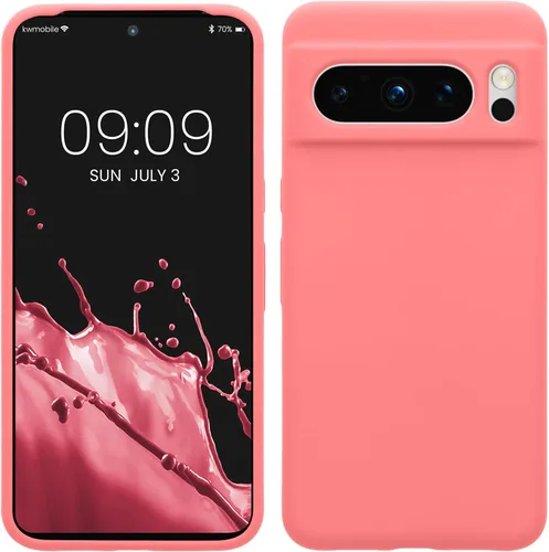 Vista 21 de kwmobile Funda compatible con Google Pixel 7 Pro - Funda de silicona TPU con acabado suave - Piedra antigua