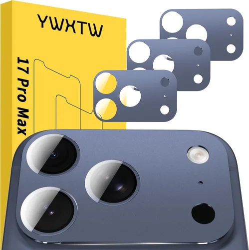 Vista 34 de YWXTW Protector de lente de cámara para iPhone 17 Pro, cobertura completa, protector de pantalla de lente de vidrio templado para iPhone 17 Pro