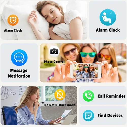 Vista 6 de Pulsera inteligente, más de 100 modos deportivos con monitor de sueño continuo de oxígeno en sangre y frecuencia cardíaca 24 horas, viene con un