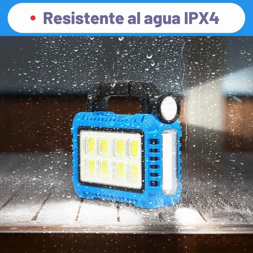 Vista 4 de TANSOREN Linterna de camping accesorios esenciales para engranajes de luces solares, linterna LED para cortes de energía, luces recargables