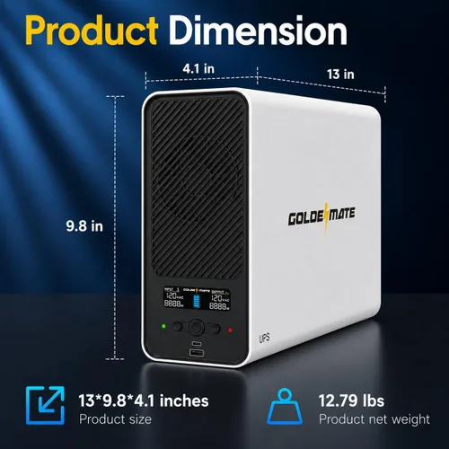 Vista 6 de GOLDENMATE Batería de reserva y protector contra sobretensiones de batería