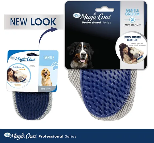 Vista 4 de Magic Coat Professional Series Love Glove - Guantes de aseo para perros