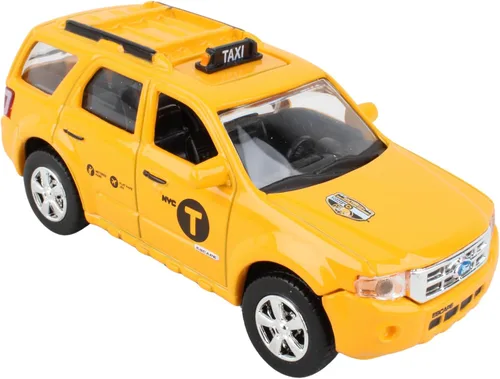Vista 2 de Daron NYC DIE-CASTFORD Escape Taxi 1/43 (NY73310), amarillo, negro