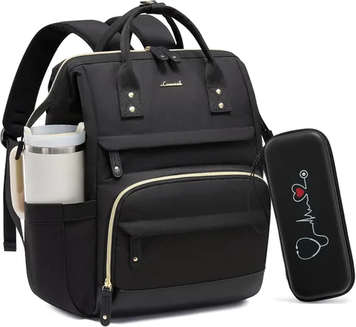 Vista 45 de LOVEVOOK Mochila para laptop para mujer, 15,6 pulg.