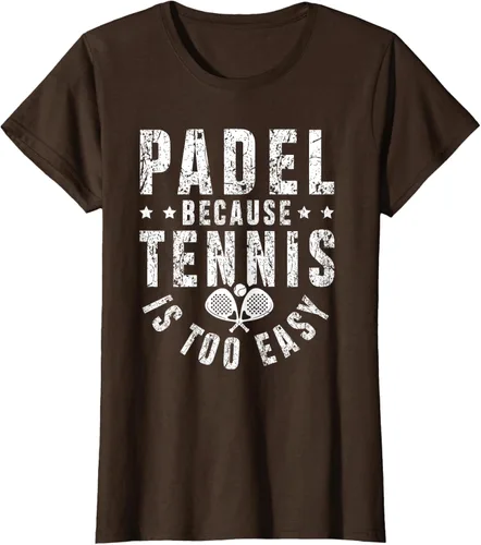 Vista 17 de Padel, Because Tennis is Too Easy - Camiseta de Padel Player