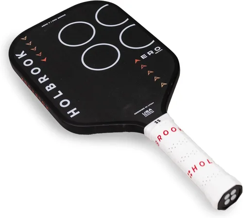 Vista 3 de Holbrook Paleta de pickleball sin bordes de la serie Aero: Aprobado por USAPA, superficie de fibra de carbono, núcleo de polipropileno de espuma