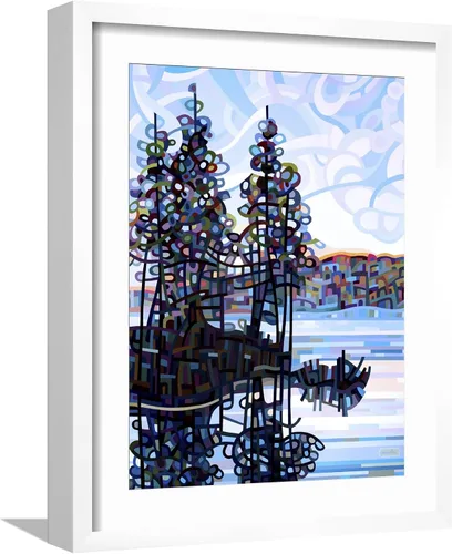 Vista 6 de AllPosters Mandy Budan - Impresión giclée de pared con marco negro de Haliburton Morning on Black Frame de 12 x 16 pulgadas