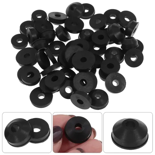 Vista 8 de Uonlytech Kit surtido de 58 piezas de lavadoras de grifo, arandelas de grifo y tornillos Bibb de latón surtido de arandelas planas y biseladas