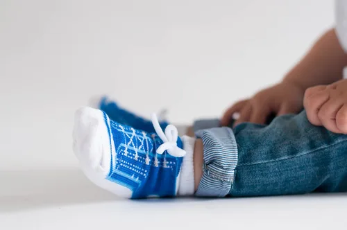 Vista 9 de Baby Boy Socks-Look Like Shoes-Anti-slip-Cotton-Gift Package
