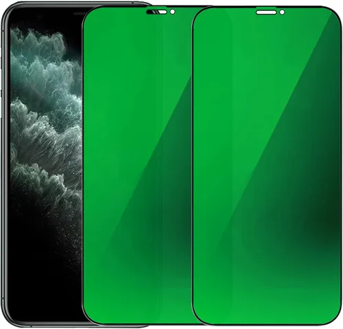 Vista 8 de Espejo de vidrio templado antiazul, protector de pantalla anti-espía, película antiespía para iPhone 11 Pro Max/iPhone XS Max, 6.5 pulgadas