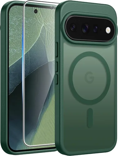 Vista 151 de FNTCASE - Funda para iPhone 16 Pro: magnética, mate, translúcida, de grado militar, protectora contra caídas, resistente, fina, duradera y a prueba
