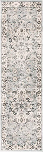 Vista 76 de SAFAVIEH - Colección Isabella, alfombra decorativa - 2'2" x 5', azul y crema, diseño oriental, no desprende pelusa y fácil cuidado, ideal para áreas