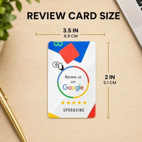 Vista 3 de Soporte para tarjetas de revisión con código QR, Una tarjeta