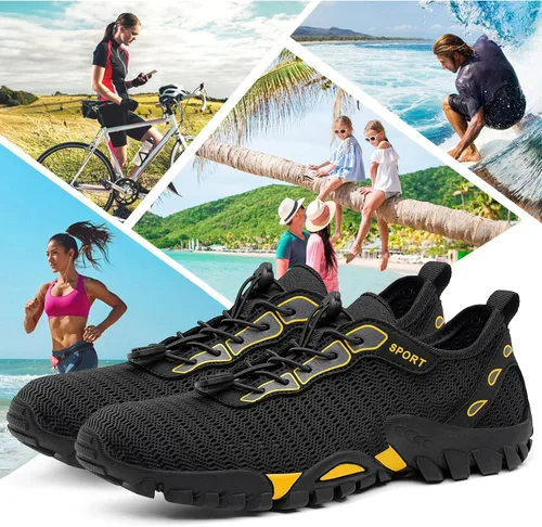 Vista 7 de SOBASO Zapatos de agua para mujer, secado rápido, senderismo, natación, playa, río, zapatos para pesca, deportes acuáticos, buceo, vela, viajes