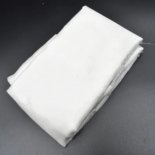 Vista 2 de MTYIQS Paño de fibra de vidrio Tejido liso Tela de fibra de vidrio 0.85oz 0.001 in Fibra de vidrio Mat Material Roll Tela tejida blanca para placa