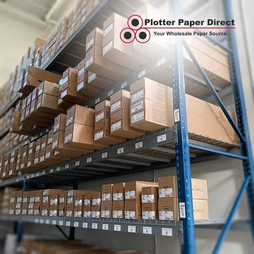 Vista 6 de Plotter Paper Direct Papel trazador blanco recubierto de 24 pulgadas x 100 pies, 36 libras, núcleo de 2 pulgadas, blanco brillante 92