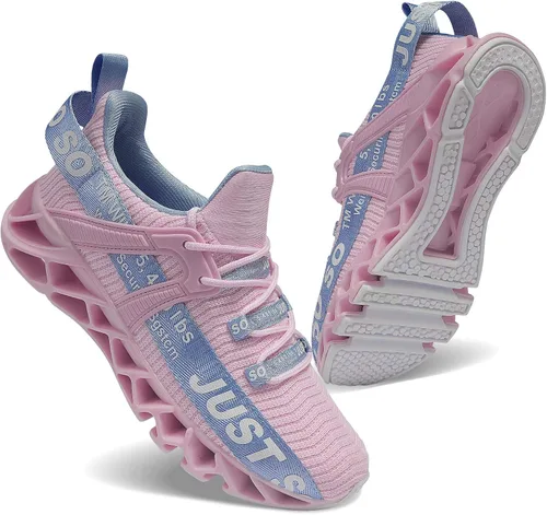 Vista 9 de Umyogo Zapatos deportivos, antideslizantes, para caminar, para mujer 1-1Púrpura