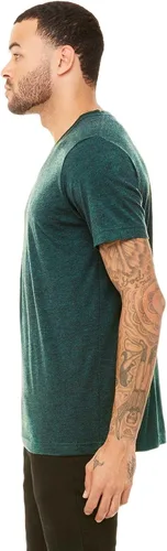 Vista 2 de c3415Bella + Lona Tri-blend Unisex V-neck Tee