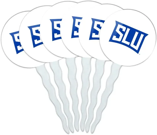 Vista 15 de Abilene Christian - Juego de 6 palillos para cupcakes con logotipo secundario