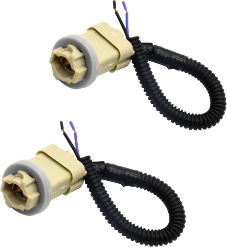 Vista 10 de Kit de luces LED para matrícula con 2 bombillas LED, 2 arneses de cables, 2 carcasas negras, reemplazo de montaje de lámpara de etiqueta para Ford