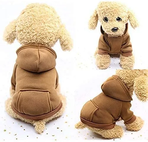 Vista 3 de Idepet - Ropa de perro para mascotas, sudaderas para perros pequeños, chaleco para chihuahua, ropa abrigada, chaquetas de otoño para cachorros