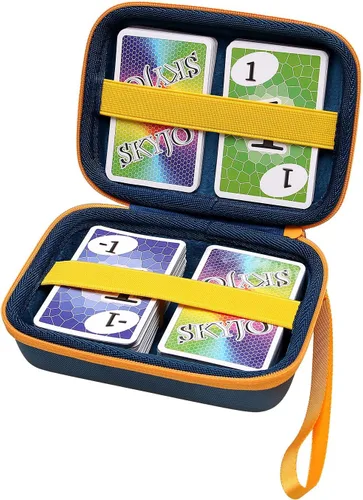 Vista 8 de XANAD Funda de cartas compatible con Skip Bo/UNO/Juego de cartas/juego de cartas Phase 10/Five Crowns Card Game, PM TCG Trading Cards (negro)