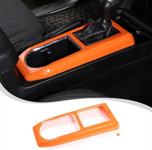 Vista 8 de Cubierta de marco de panel de engranajes de consola central compatible con Toyota Tacoma 2016-2023, panel de cambio de marchas de automóvil