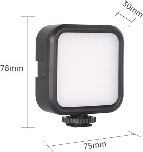 Vista 9 de Versión de nivel de entrada luz LED magnética, 96 LED RGB pequeño clip en panel de luz, 2000mAh 3000K-6000K CRI80+, 3 zapatos fríos 1/4 "rosca