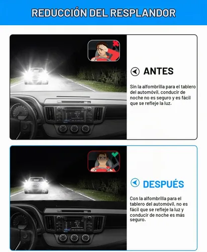 Vista 4 de Cartist Ajuste personalizado para alfombrilla de salpicadero Toyota RAV4 2013-2018 Accesorios Funda de salpicadero de ante antideslizante Protector